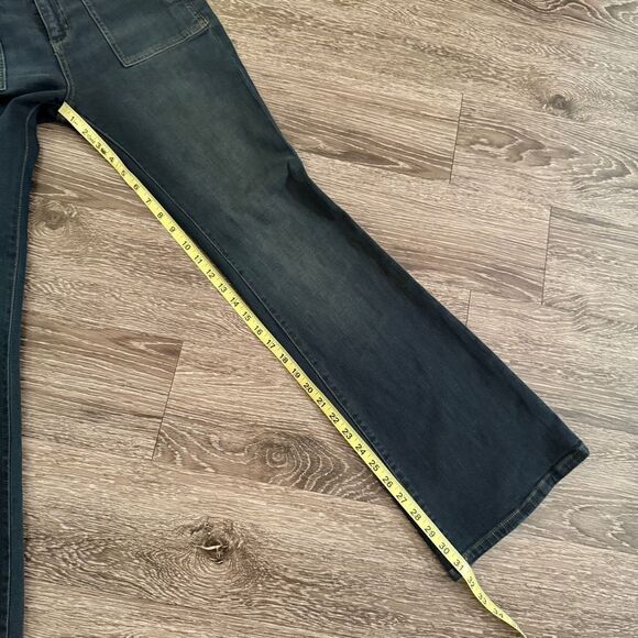 Pilcro Dark Wash Flare Jeans - Picture 7 of 8